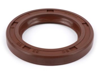 Oil seal 33x50x6mm -BGM PRO FKM/Viton® (E10/etahnol resistant)- (used for crankshaft drive side Lambretta LI, LIS, SX, TV (series 2-3), DL, GP)