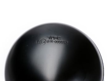 Mirror -MOTO NOSTRA Shorty- Vespa GTS 125-250-300, GTL 125 (ZAPM 31101) - for right and left hand side - semi-matt black - right hand thread