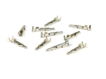 Crimp terminal for bullet plug stator/wiring loom -L=20 mm, Ø=2.1 mm- Vespa PK, PX EFL Cosa, T5 125cc - 10 pcs - male