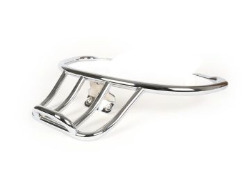 Rear rack -MOTO NOSTRA, with grab handle- LX50, LX125, LX150, Vespa LXV50, LXV125, Vespa S50, S125, S150 - chrome