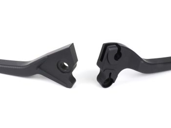 Pair of brake levers -BGM PRO Sport, long (165mm)- Vespa LX, LXV, S, Primavera 50-150, Sprint 50-150 - matt black