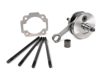 Crankshaft set -BGM Pro Racing full circle web, 51mm stroke, 105mm conrod- Vespa PK125 XL2, PK125 ETS (Ø=24mm cone)