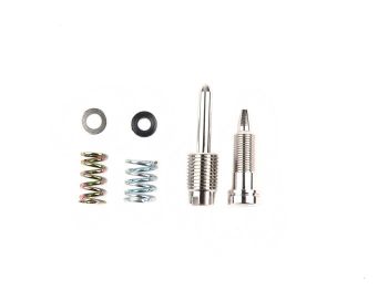 Fuel/air mixture screw and throttle valve ajduster screw set -DellOrto PHBN carburettor- Minarelli 50cc (automatic choke)