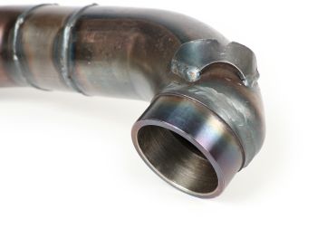 Exhaust manifold -BGM PRO Clubman V4.0 for QUATTRINI M210- Lambretta series 1-3 - unpainted