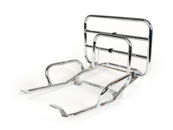 Rear rack, fold down -MOTO NOSTRA- Vespa PK S, PK XL, PK XL2 - chrome