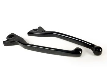 Pair of brake levers -MOTO NOSTRA- Vespa GT, GTL, GTS 125-300 - shiny black