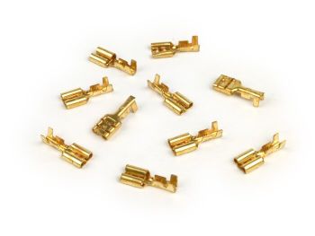 Crimp terminal -female spade connector 6.3mm Ø=1.0-1.5mm²- DIN 46340 - 10 pcs