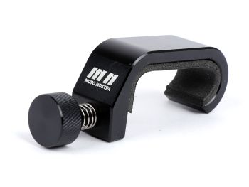 Luggage rack clamp -MOTO NOSTRA, CNC, black shiny-