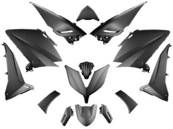fairing kit black matt 14-piece for Yamaha T-Max 530 BJ. 2015-2017