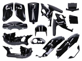 fairing kit 15-piece black metallic primed for Gilera Runner