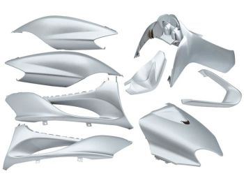 fairing kit EDGE 9-piece silver metallic for MBK Mach G, Yamaha Jog R, Jog RR 50cc 2T