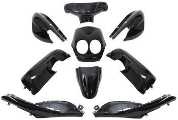 fairing kit EDGE 7-piece black metallic for Yamaha Neos / MBK Ovetto 50cc 2T 2008-