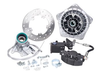 disc brake set GRIMECA NT Classic Look Stump d=20mm part hydraulic Silver for Vespa PK50-125, ?S, ?SS, ?XL, ?XL2, ?P200E, ?PX80-200, ?Lusso, T5