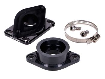 Intake manifold Carenzi 12-21mm for Minarelli AM6, Derbi, PWK carburetor 21-24mm