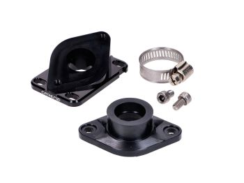 Intake manifold Carenzi 12-21mm for Minarelli AM6, Derbi, PWK carburetor PHBG/PHVA