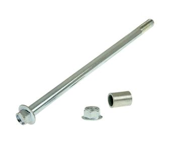 front wheel axle 215mm for China scooter GY6 50cc 4-stroke