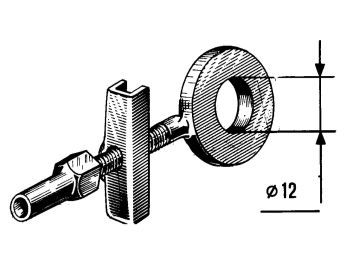 chain tensioner / chain stretcher Buzzetti universal 12x7x47mm for Mofa, Moped
