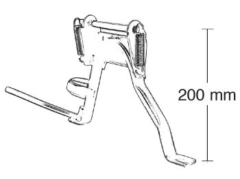 main stand Buzzetti for Piaggio Zip, Free, Fly, Sfera RST, Vespa ET2, LX50