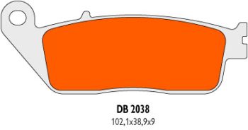 brake pads Delta Braking sintered DB2038RD = 174.2140