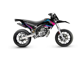 decal set black-pink-blue glossy for Gilera SMT 11-17