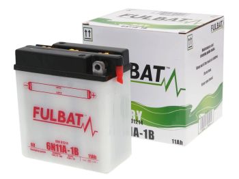 battery Fulbat 6V 6N11A-1B DRY incl. acid pack