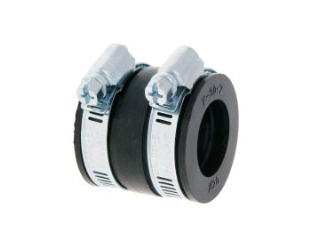 carburetor to manifold connector rubber incl. ring clips (20mm flange)