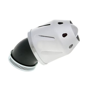 air filter Grenade silver bent version 35/48mm carb connection (adapter)