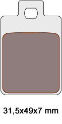 brake pads organic for Piaggio Sfera RST