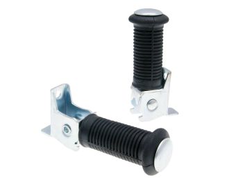 pillion / passenger foot peg set for Simson S50, S51, S53, S70, S80, S83, Schwalbe