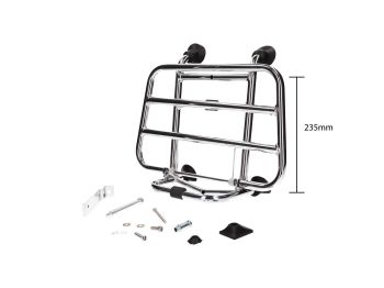 front luggage rack / carrier chromed for Vespa Primavera, Sprint 50-125cc (2013-)