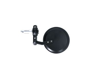 handle bar end mirror set aluminum CNC black round