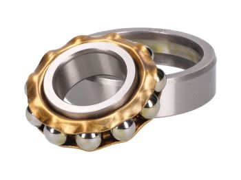 crankshaft ball bearing E20 w/ brass cage 20x47x12mm for Puch Maxi, X30 ZA50