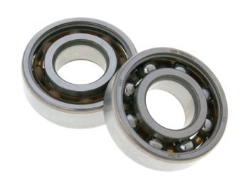 crankshaft bearing set Malossi MHR 20x47x14 SKF (6204 TN9/HN3C4) for Minarelli, Derbi EBE, EBS, D50B0