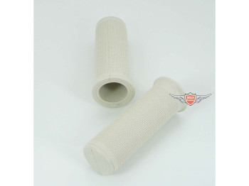 Grip set white inside 26mm for 50s 60s motorcycle, moped, mokick