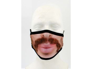 Moped garage moustache protection mask mouthguard microfiber washable