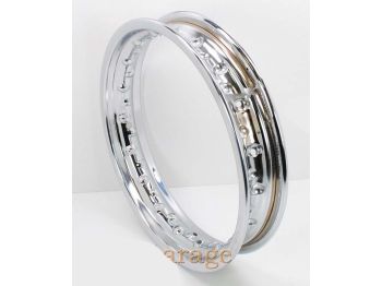 Front wheel / rear wheel chrome rim 1.85 x 12 inch for Puch DS 50 moped mokick