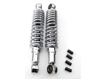 Shock absorbers adjustable chrome 240mm Sport for Kreidler Flory MF MP