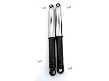 Shock absorber set IMCA closed 320mm black chrome for Zündapp, Hercules
