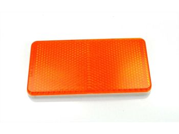 Rear light cat´s eye reflector yellow 105 x 55