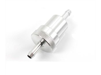 fuel filter, fuel filter aluminum silver 6mm for moped moped