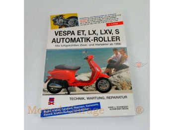 Scooter technology maintenance repair manual for Piaggio Vespa ET LX LXV S