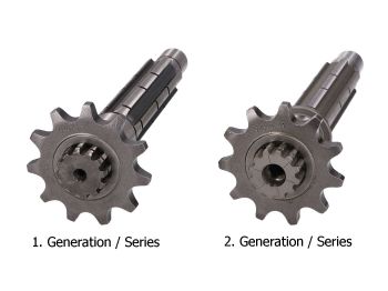 gearbox primary and secondary shaft kit 6-speed TP standard for Minarelli AM6 2nd series