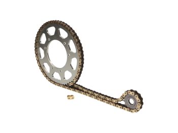 chain kit AFAM 14/43 teeth for Yamaha YBR 125 SPD 08-