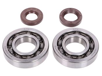 crankshaft bearings Naraku FKM heavy duty C3 left and right incl. oil seals for Peugeot 100cc 2-stroke