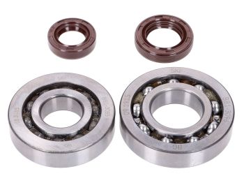 crankshaft bearing set Naraku SKF / FKM Premium C3 for Kymco, SYM horizontal