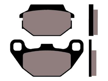 brake pads Naraku organic for Kymco Agility, MXU, People S, DJ, Super 8, SYM