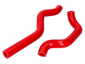 radiator hose set Naraku silicone red for Rieju MRT, Beta, Sherco