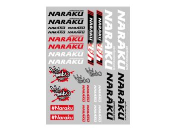 sticker set Naraku 29.7x21cm 30-piece transparent