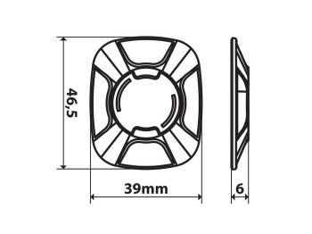 Opti Universal adaptor adhesive