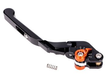 clutch lever / brake lever Puig 3.0 rear adjustable, foldable, adjustable length - black orange